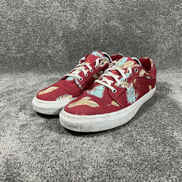 VANS Chukka Low Aloha Chili Pepper Mens Sz 11 Red Tropical Print Pro Skate Shoes main image 7